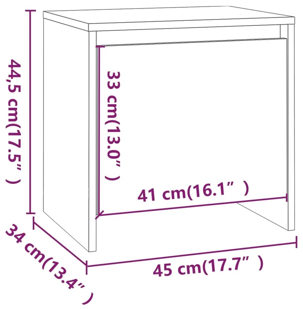 ΚΟΜΟΔΙΝΑ 2 ΤΕΜ. ΛΕΥΚΑ 45 X 34 X 44,5 ΕΚ. ΑΠΟ ΜΟΡΙΟΣΑΝΙΔΑ 809864