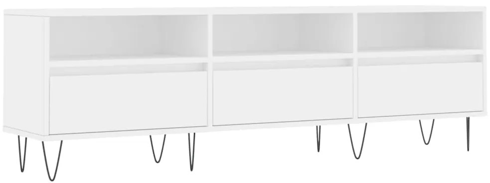 vidaXL Έπιπλο Τηλεόρασης Λευκό 150x30x44,5 εκ. Επεξεργασμένο Ξύλο
