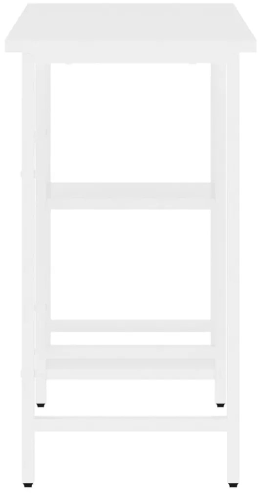 vidaXL Γραφείο Υπολογιστή Λευκό 80 x 40 x 72 εκ. από MDF και Μέταλλο
