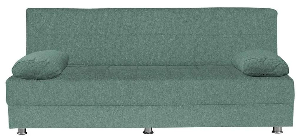 Καναπές Κρεβάτι Τριθέσιος LAURA Μέντα 190x75x80cm - Ύφασμα - 14210244