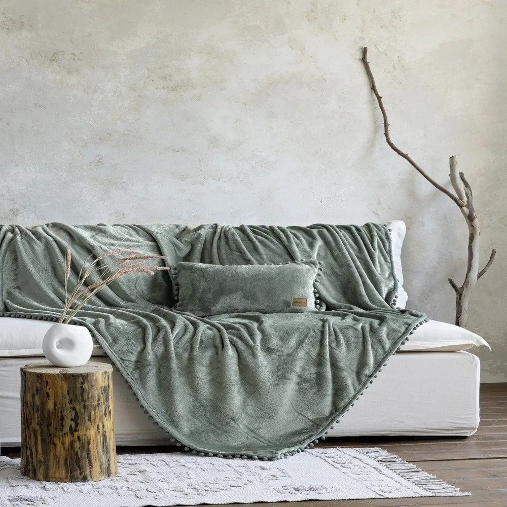 Ριχτάρι Jacquard Macia Sage Green Nima Τριθέσιο 180x300cm Πολυέστερ