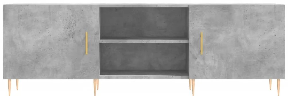 vidaXL Έπιπλο Τηλεόρασης Γκρι Σκυροδέματος 150x30x50 εκ. Επεξ. Ξύλο