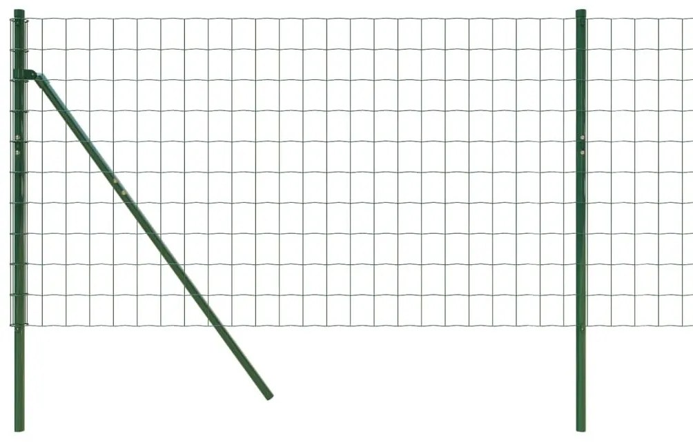 Συρματόπλεγμα Περίφραξης Πράσινο 0,8x25 μ. Γαλβανισμένο Ατσάλι - Πράσινο