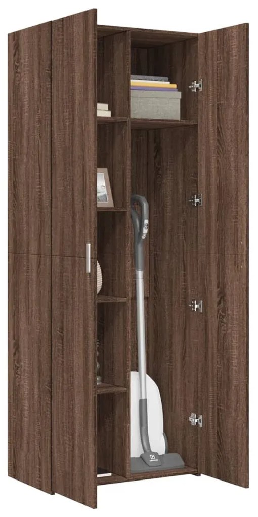 vidaXL Ντουλάπι Καφέ Δρυς 70x42,5x185 εκ. από Επεξεργασμένο Ξύλο