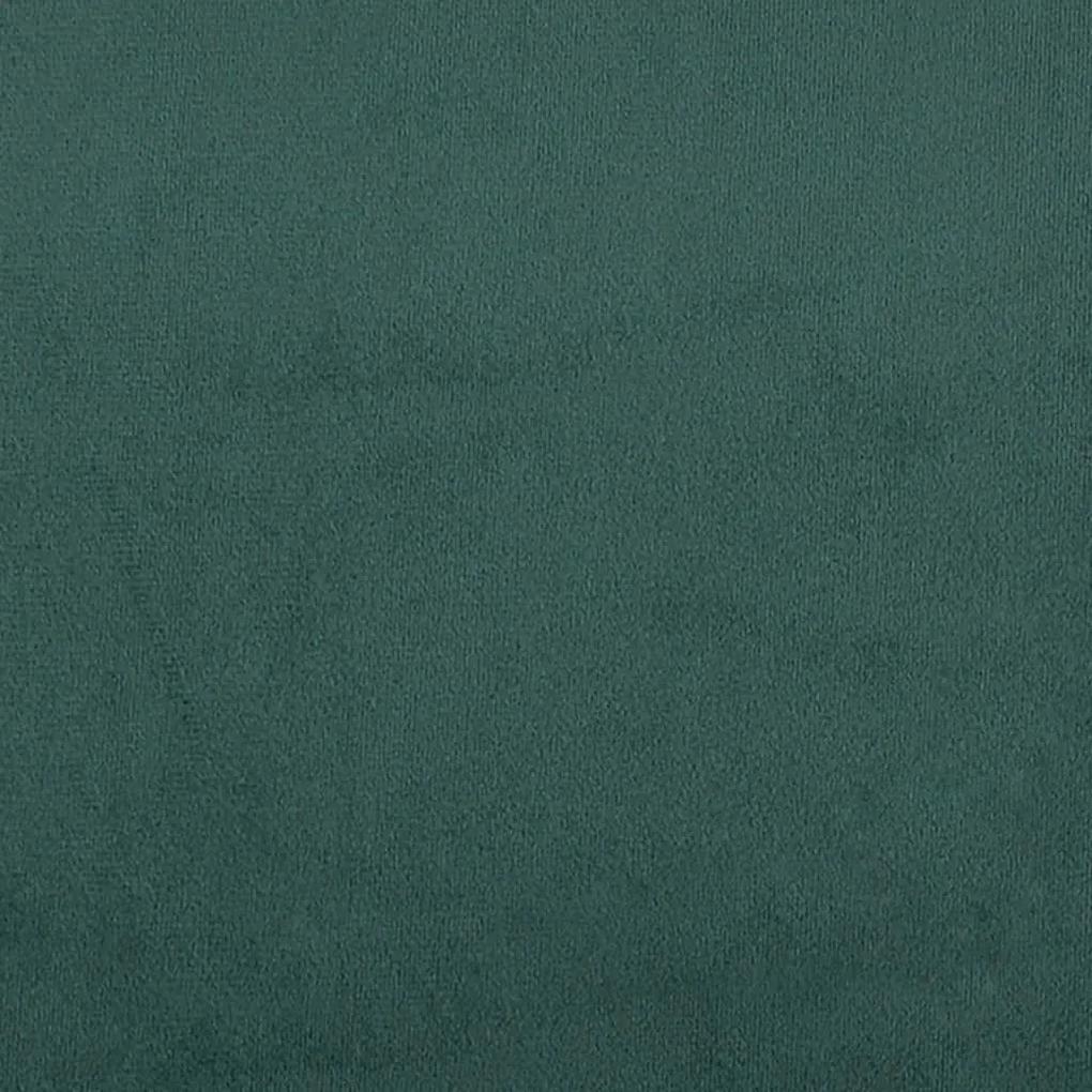 Πλαίσιο Κρεβατιού με Κεφαλάρι Σκ. Πράσινο 100x200 εκ. Βελούδινο - Πράσινο