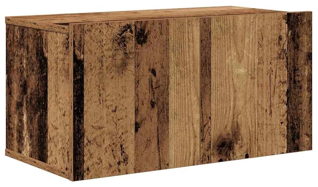 vidaXL Σετ επίπλου τηλεόρασης 10 pcs Παλαιό ξύλο 30.5 x 30 x 90 cm