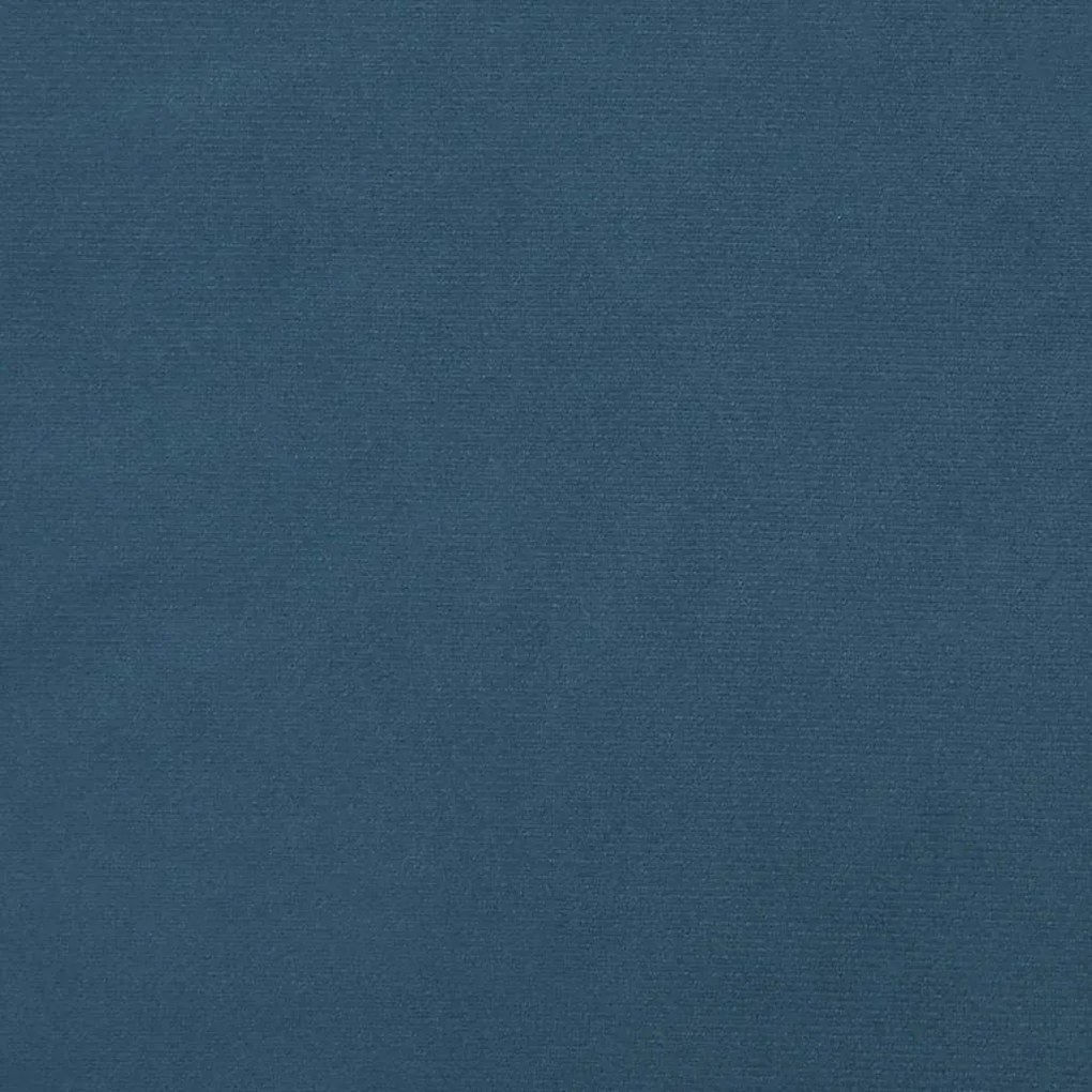 vidaXL Στρώμα με Pocket Springs Σκούρο Μπλε 90x210x20 εκ. Βελούδινο