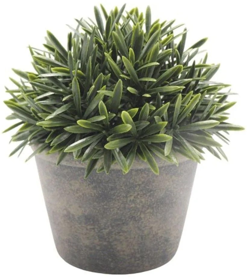 Τεχνητό Φυτό Σε Γλάστρα Θάμνος 832378 15,3x15,3x15,9cm Green-Beige Ankor Ceramic