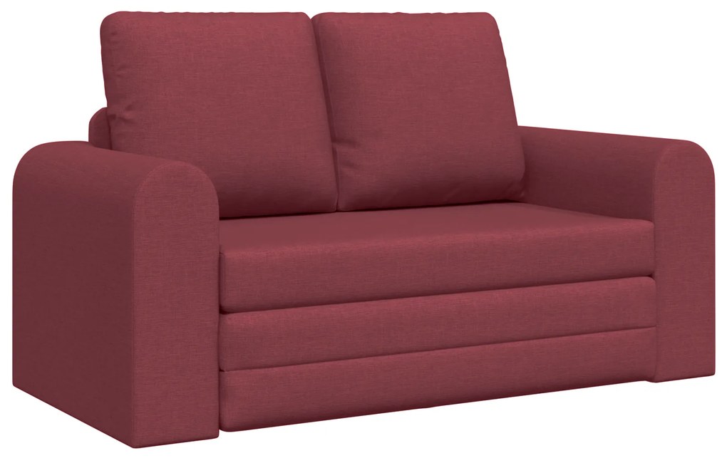 vidaXL Διθέσιος Καναπές 2-σε-1 Μπορντό 148x71x83 cm Ύφασμα