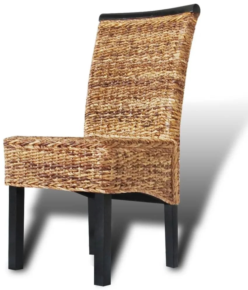 Καρέκλες Τραπεζαρίας 6 τεμ. από Άμπακα / Μασίφ Ξύλο Μάνγκο - Καφέ