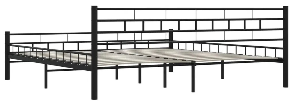 vidaXL Πλαίσιο Κρεβατιού Μαύρο 200 x 200 εκ. Ατσάλινο