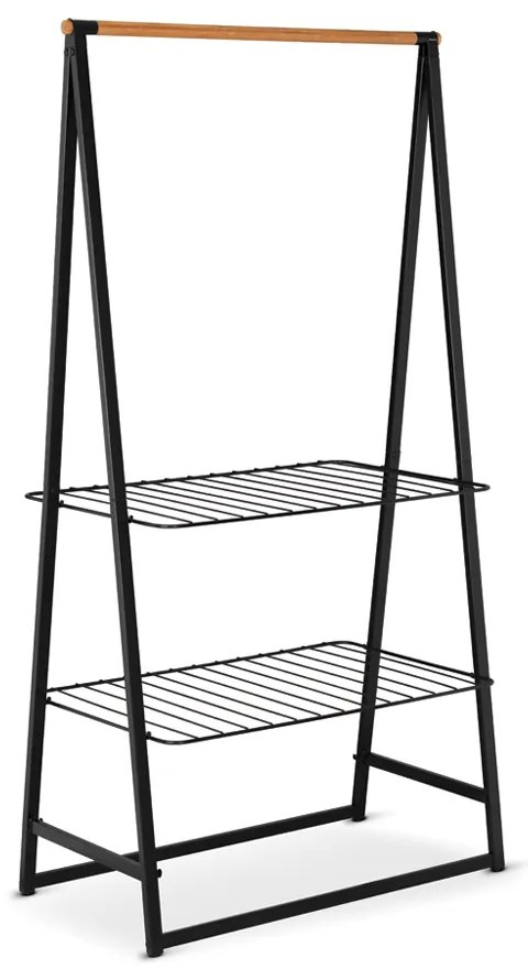 Brabantia 1000816 Κρεμάστρα Δαπέδου από Μέταλλο Linn Black 99.5x57x190cm