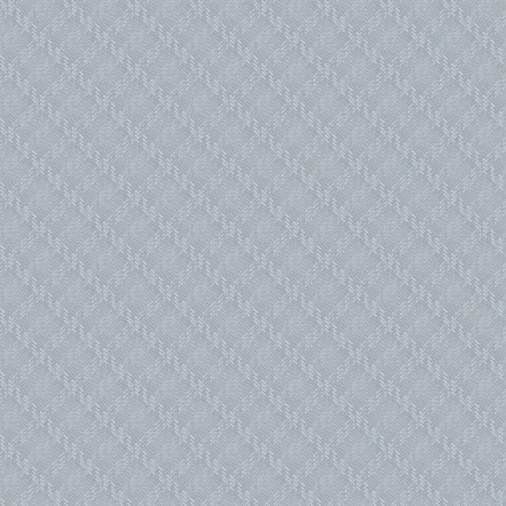 Ταπετσαρία τοίχου Wall Fabric Lattice Mirage on Herringbone Blue WF121046 53Χ1005