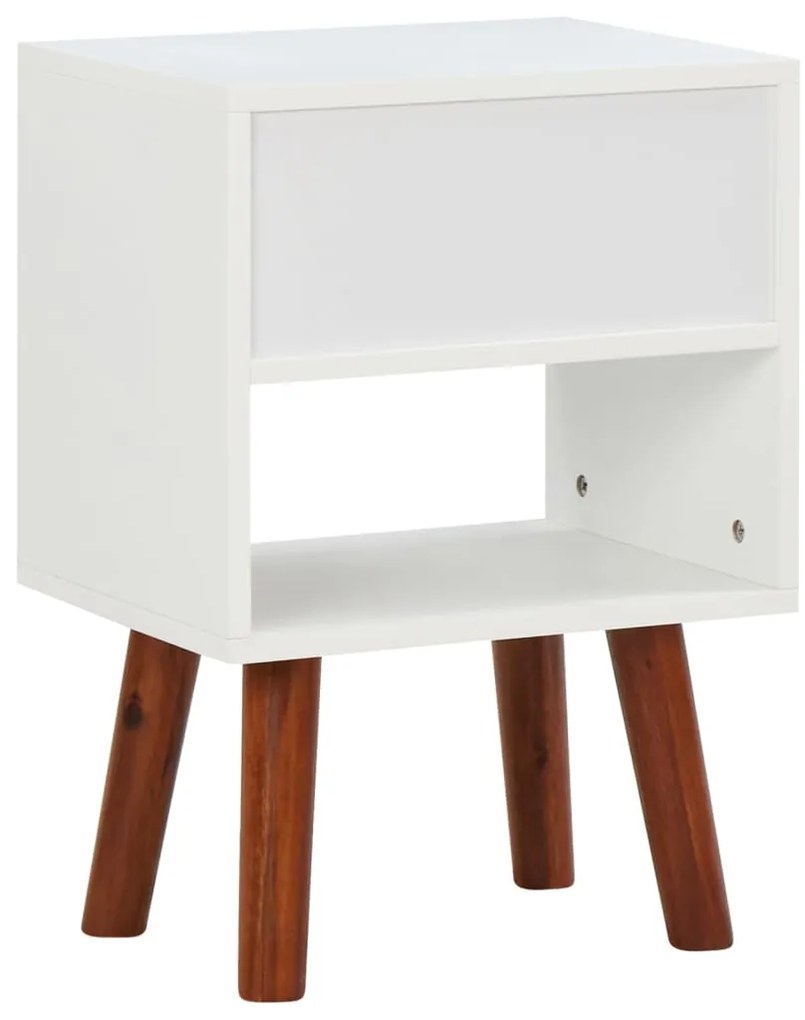 vidaXL Κομοδίνα 2 τεμ. 40 x 30 x 57 εκ. από Μασίφ Ξύλο Ακακίας