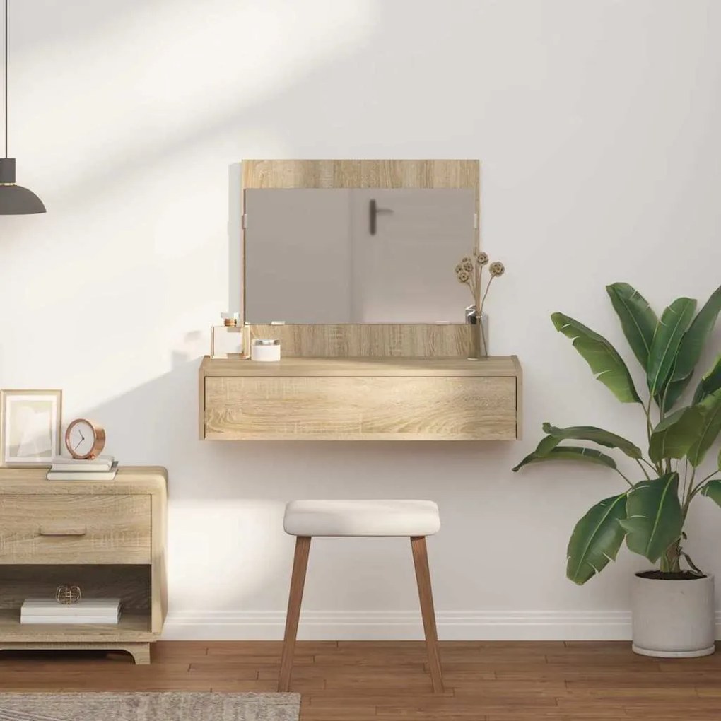 vidaXL Τραπέζι περιποίησης Καφέ 83 x 40 x 70 εκ Επεξεργασμένο ξύλο