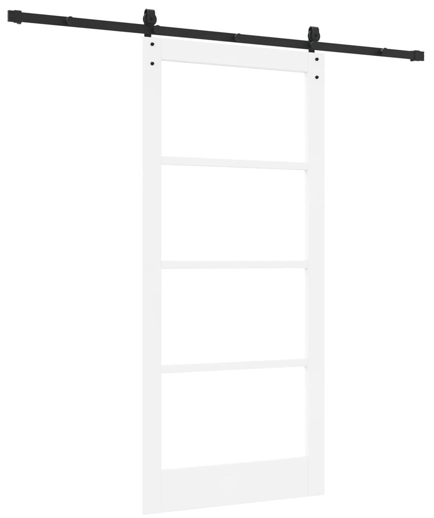 vidaXL Συρόμενη Πόρτα με Σετ Υλικών 'ORKDAL' Λευκή 93x202 cm