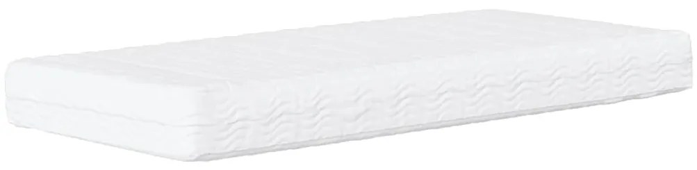 vidaXL Κρεβάτι με Στρώμα Taupe 100 x 200 εκ. Υφασμάτινο