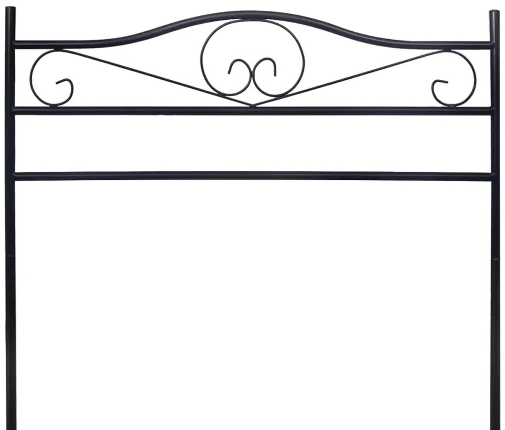 vidaXL Σταντ Ρούχων Μαύρο Ατσάλινο