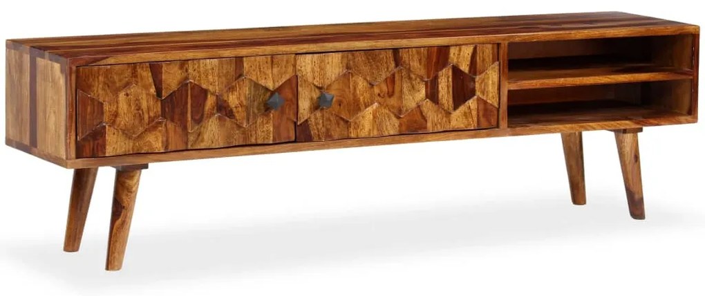 vidaXL Έπιπλο Τηλεόρασης 140 x 30 x 40 εκ. από Μασίφ Ξύλο Sheesham