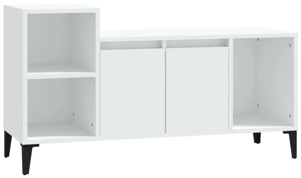 vidaXL Έπιπλο Τηλεόρασης Λευκό 100 x 35 x 55 εκ. Επεξεργασμένο Ξύλο