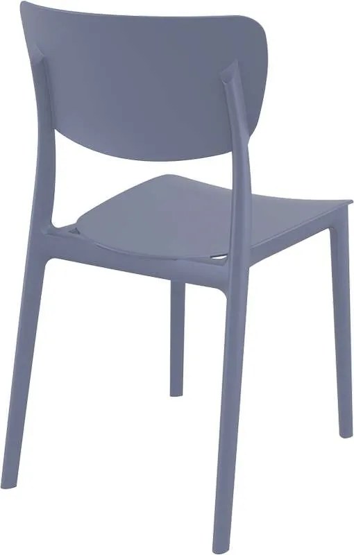 Καρέκλα Πολυπροπυλενίου Monna Dark Grey 45Χ53Χ82εκ.