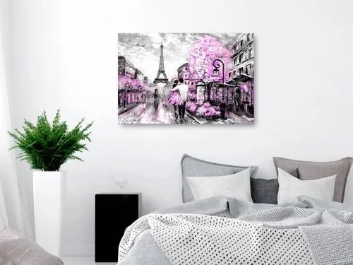 Πίνακας - Colourful Rendez-Vous (1 Part) Wide Pink - 90x60