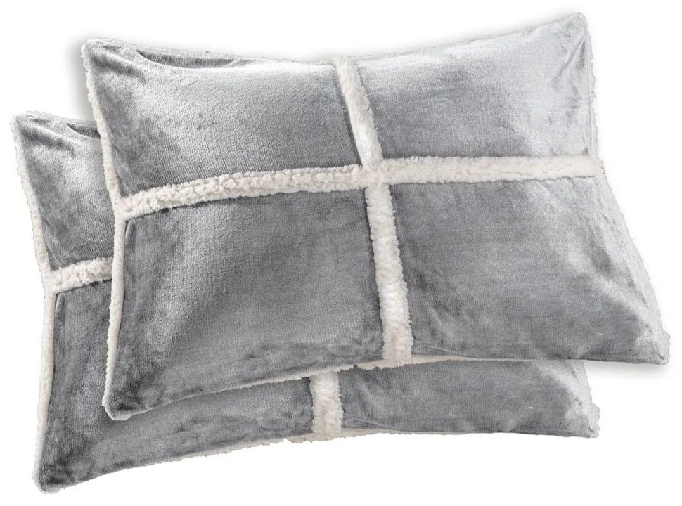 Μαξιλαροθήκες Astra (Σετ 2τμχ) Silver Guy Laroche 50Χ70 100% Cotton Flannel