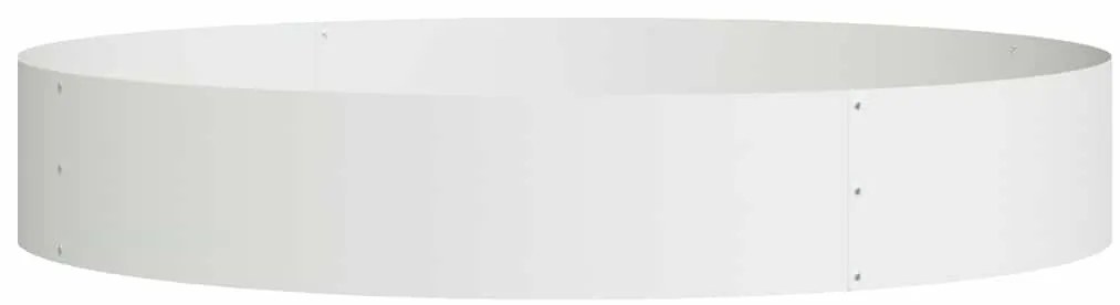vidaXL Ζαρντινιέρες κήπου 5 pcs Λευκό 120 x 120 x 20 εκ. Ατσάλι