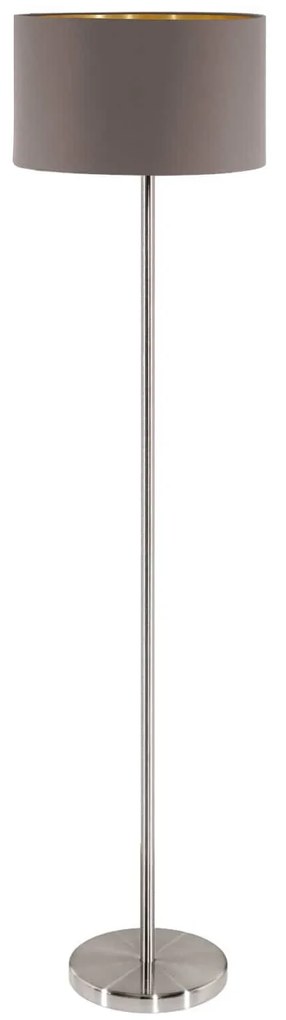 Φωτιστικό Δαπέδου Maserlo 95172 Cappucino Eglo Steel,Fabric