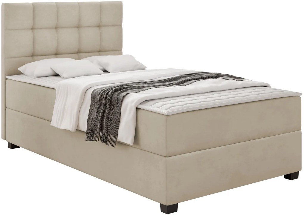 Επενδυμένο κρεβάτι Lind-Mpez-120 x 200 - 208.00Χ120.00Χ106.00cm