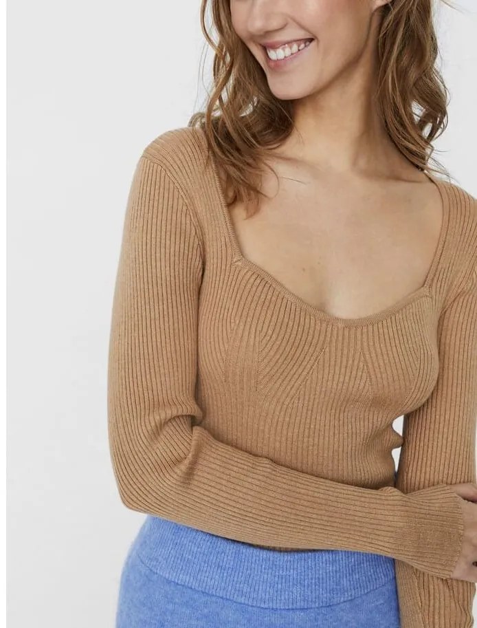 Μπλούζα γυναικεία "Sweetheart beige" Vero Moda