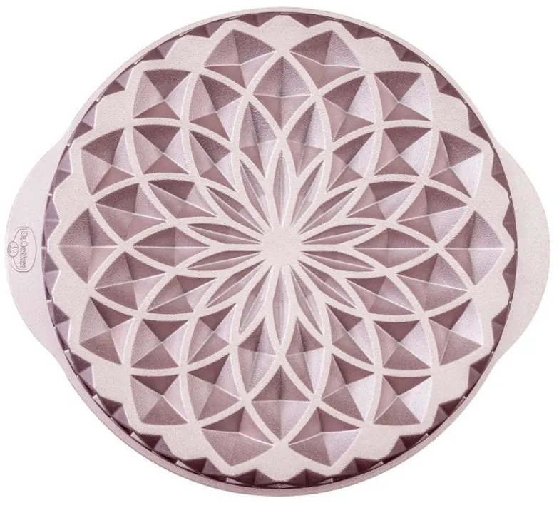 Φόρμα ψησίματος Dr.Oetker Mandala 2557, 26 cm, Στρογγυλό, Χυτό αλουμίνιο, Ροζ χρυσό