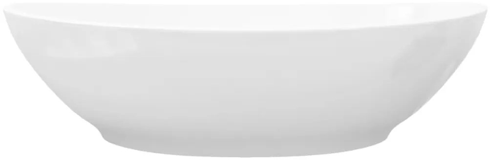 Νιπτήρας Οβάλ Πολυτελής Λευκός 40 x 33 εκ. Κεραμικός - Λευκό