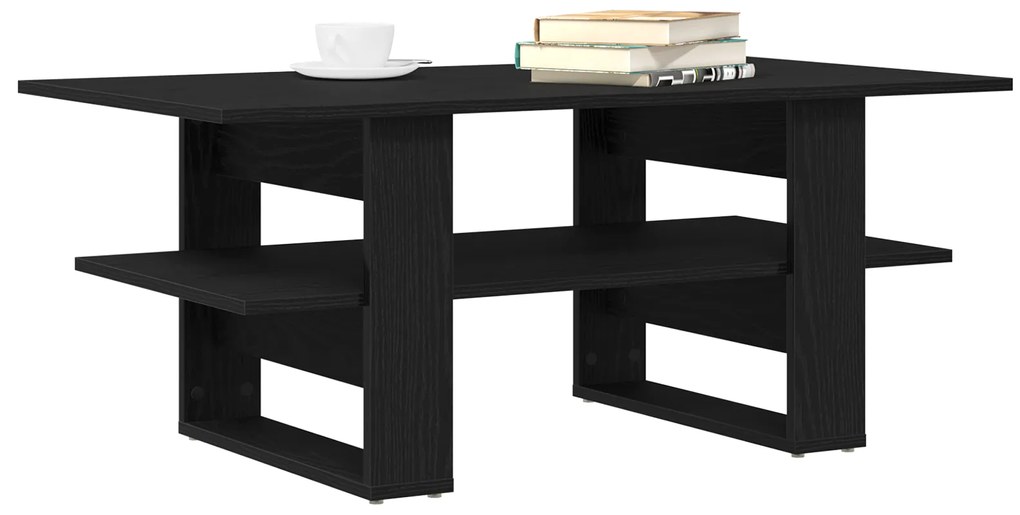 vidaXL Τραπέζι Καφέ Μαύρη Δρυς 102x55x42 εκ. Επεξεργασμένο Ξύλο
