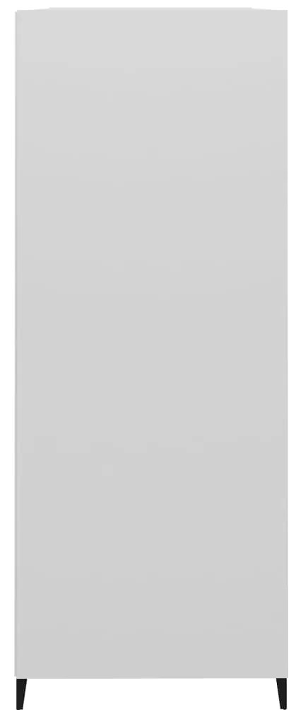 vidaXL Ντουλάπι Γυαλιστερό Λευκό 69,5x32,5x90 εκ. Επεξεργασμένο Ξύλο