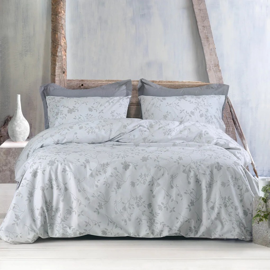 Σεντόνια Μονά (Σετ) Rythmos Next Miriam Light Grey ΧΩΡΙΣ ΛΑΣΤΙΧΟ 160x260