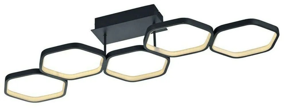 Φωτιστικό Οροφής - Πλαφονιέρα Vigo R62055142 24W Led 30x90x15cm Anthracite RL Lighting Μέταλλο