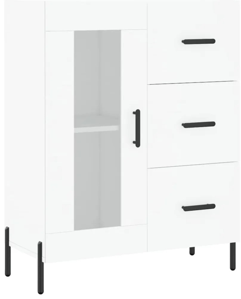 vidaXL Ντουλάπι Λευκό 69,5x34x180 εκ. από Επεξεργασμένο Ξύλο