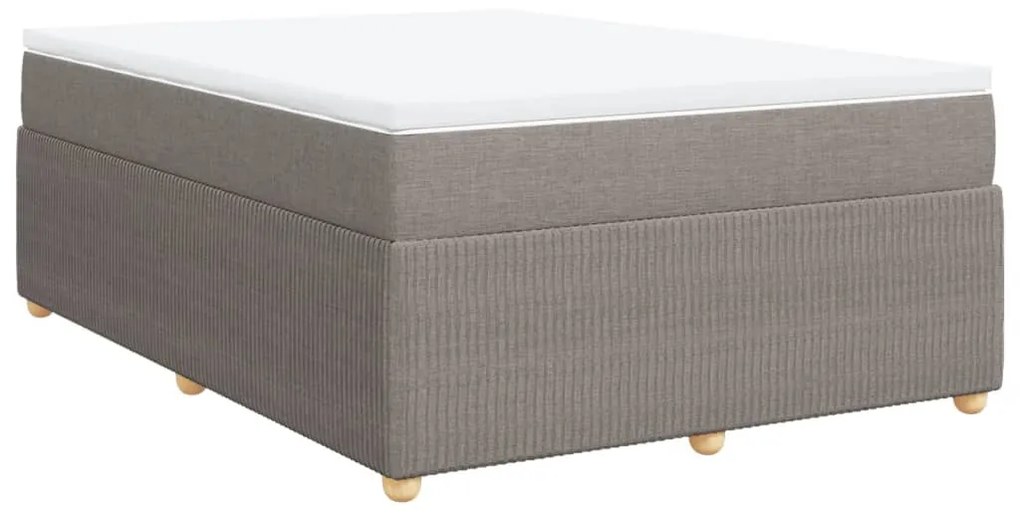 ΚΡΕΒΑΤΙ BOXSPRING ΜΕ ΣΤΡΩΜΑ TAUPE 140X190 ΕΚ. ΥΦΑΣΜΑΤΙΝΟ 3285571