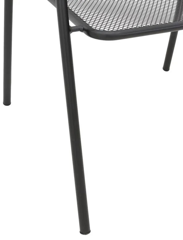 Καρέκλα - Πολυθρόνα Tarete στοιβαζόμενη μαύρο μέταλλο 55x64x86.5 εκ. 55x64x86.5 εκ.