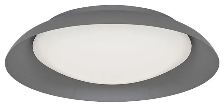 Φωτιστικό Οροφής - Πλαφονιέρα Britney 4307300 LED 23W 3000K 900Lm 43x8cm Dark Grey Viokef