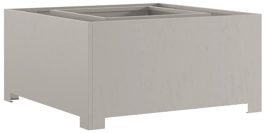 vidaXL Τζάκι Τετράγωνο 80x80x40 εκ Κατασκευασμένο από Ανοξείδωτο Χάλυβα