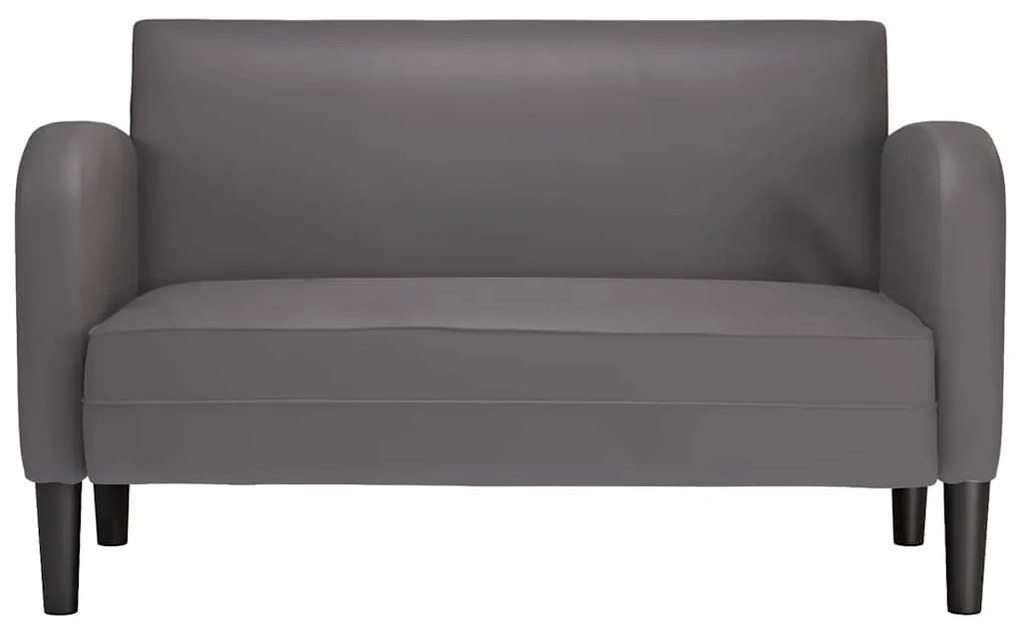 Καναπές Loveseat Γκρι 110 εκ. Συνθετικό δέρμα - Γκρι