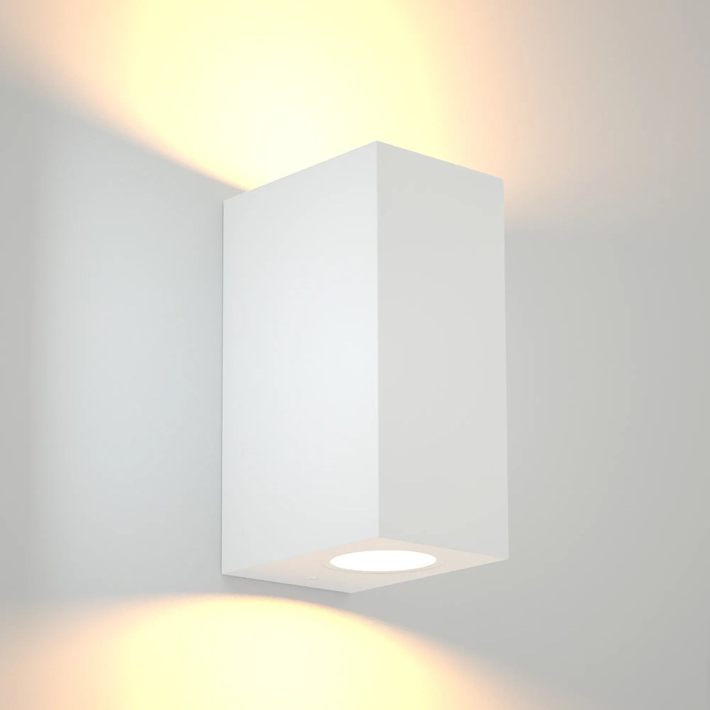 Φωτιστικό τοίχου Havasu 2xGU10 Outdoor Up-Down Wall Lamp White D14.7cmx9cm (80200324)