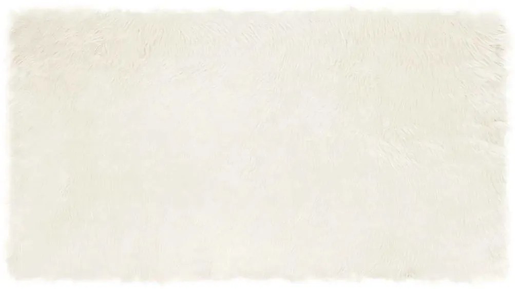 vidaXL Ψεύτικο Δέρμα Προβάτου Χαλί Tafalla Λευκό 60 x 110 cm