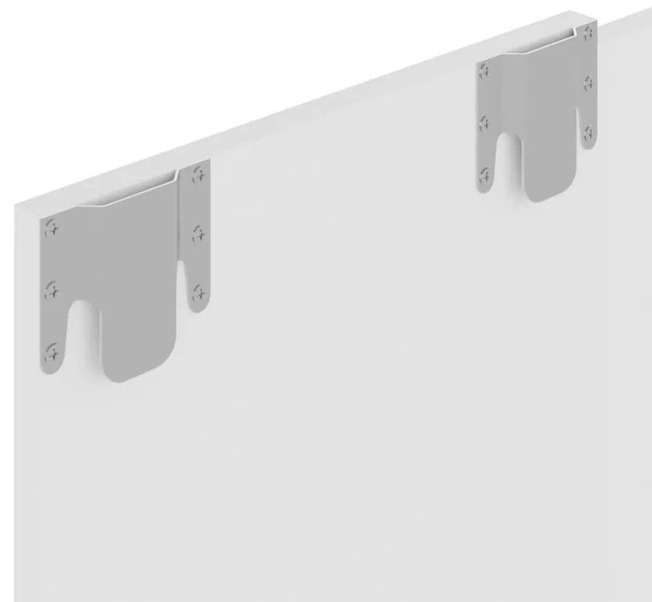 vidaXL Έπιπλο Τηλεόρασης Τοίχου Λευκό 120 x 23,5 x 90 εκ. Μοριοσανίδα