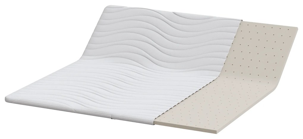 vidaXL Στρώματα Λευκό 180 x 200 cm Πολυεστέρας χωρίς κόλλα