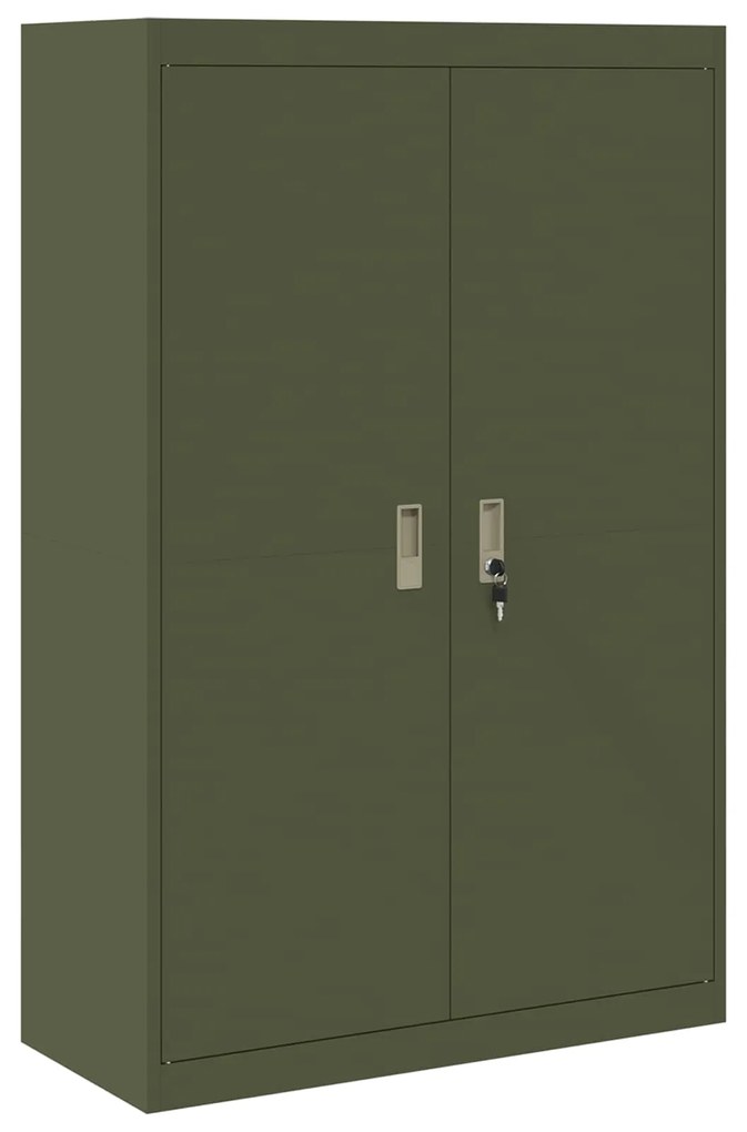 vidaXL Ντουλάπι αποθήκευσης 2 pcs Ελιά Πράσινη 90 x 40 x 140 cm