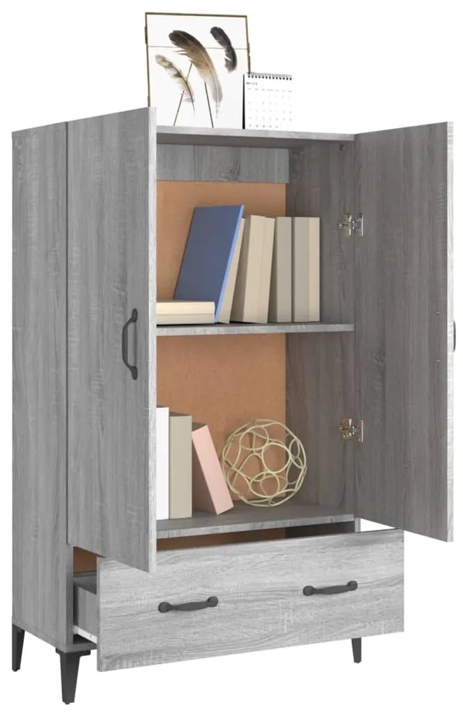 vidaXL Ντουλάπα Γκρι Sonoma 70 x 31 x 115 εκ. από Επεξεργασμένο Ξύλο