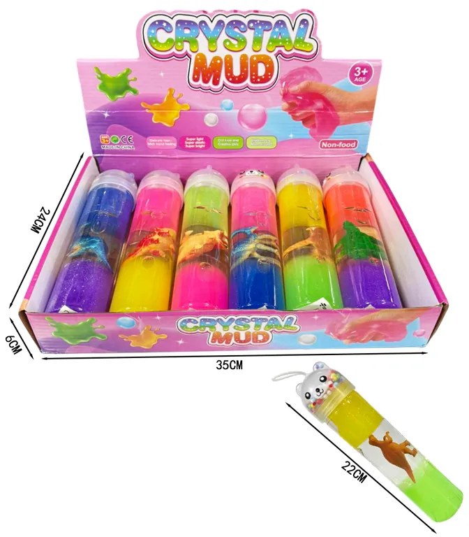 Παιχνίδι χλαπάτσα 6 τμχ - Crystal Mud 6pcs
